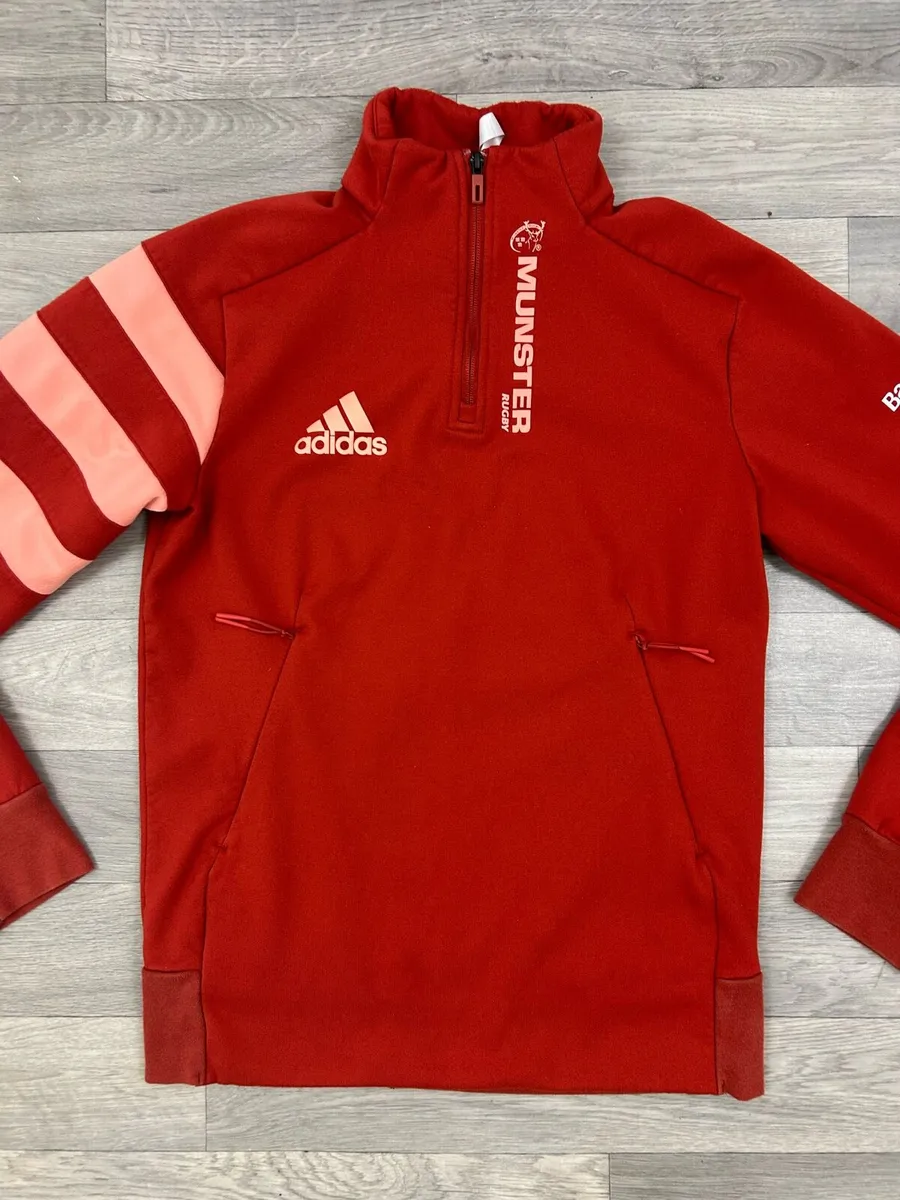Adidas Munster Rugby Half Zip Jumper Mens Medium - Image 2