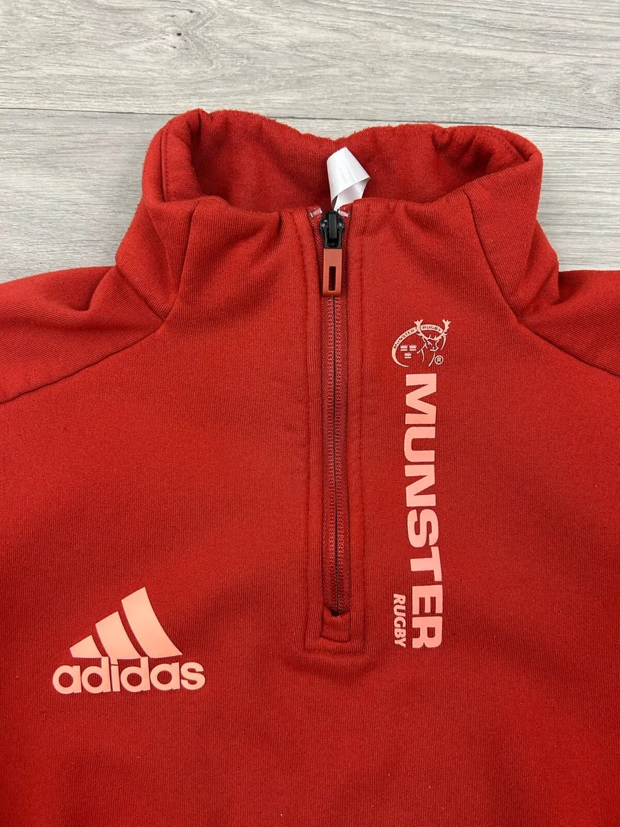 Adidas Munster Rugby Half Zip Jumper Mens Medium - Image 3