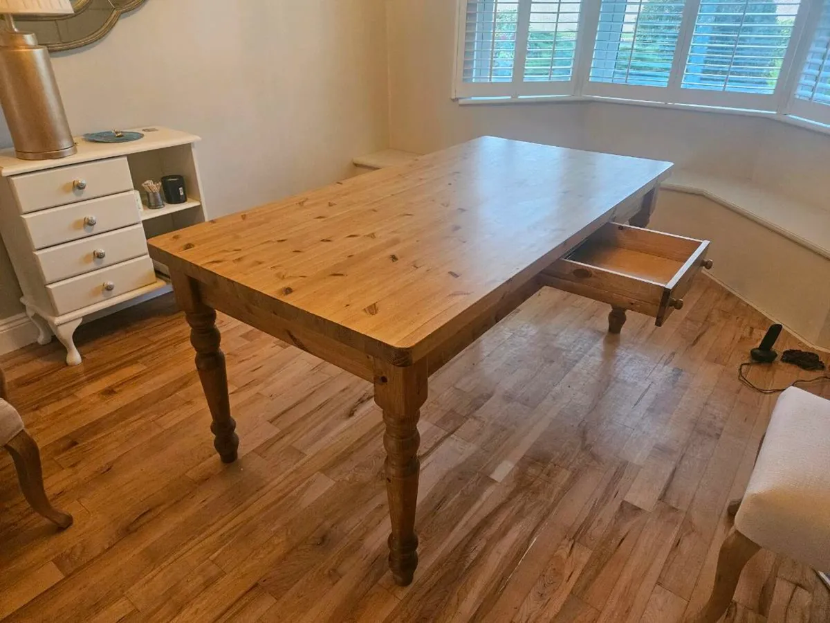 Solid Wood Dinning Table - Image 1