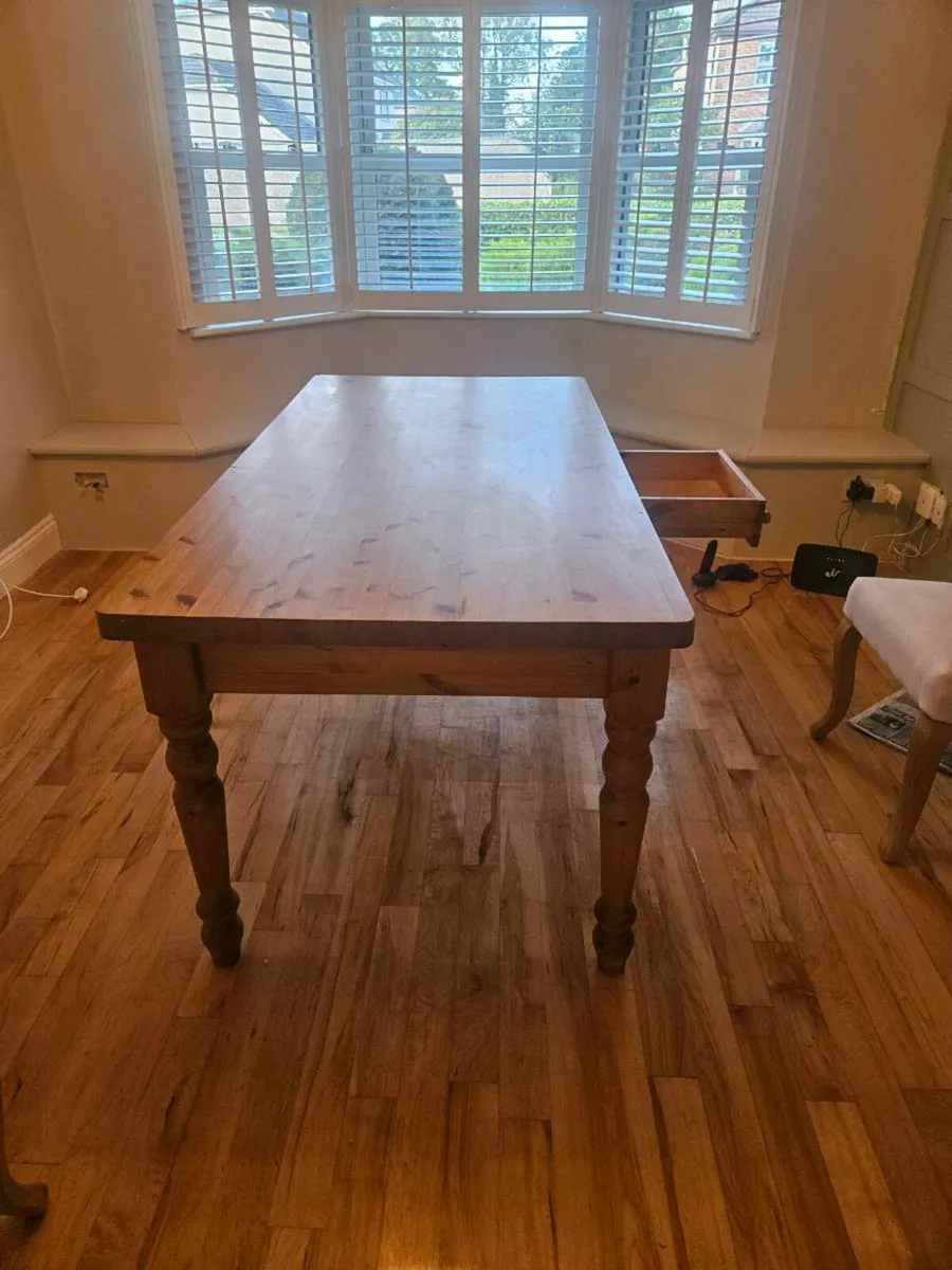 Solid Wood Dinning Table - Image 2