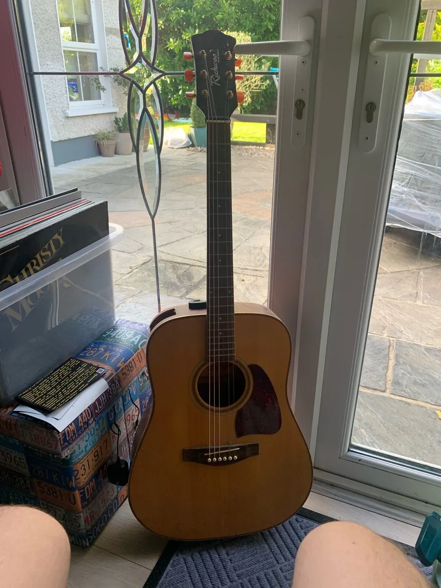 Richwood acoustic guitar (for parts or repair) - Image 1