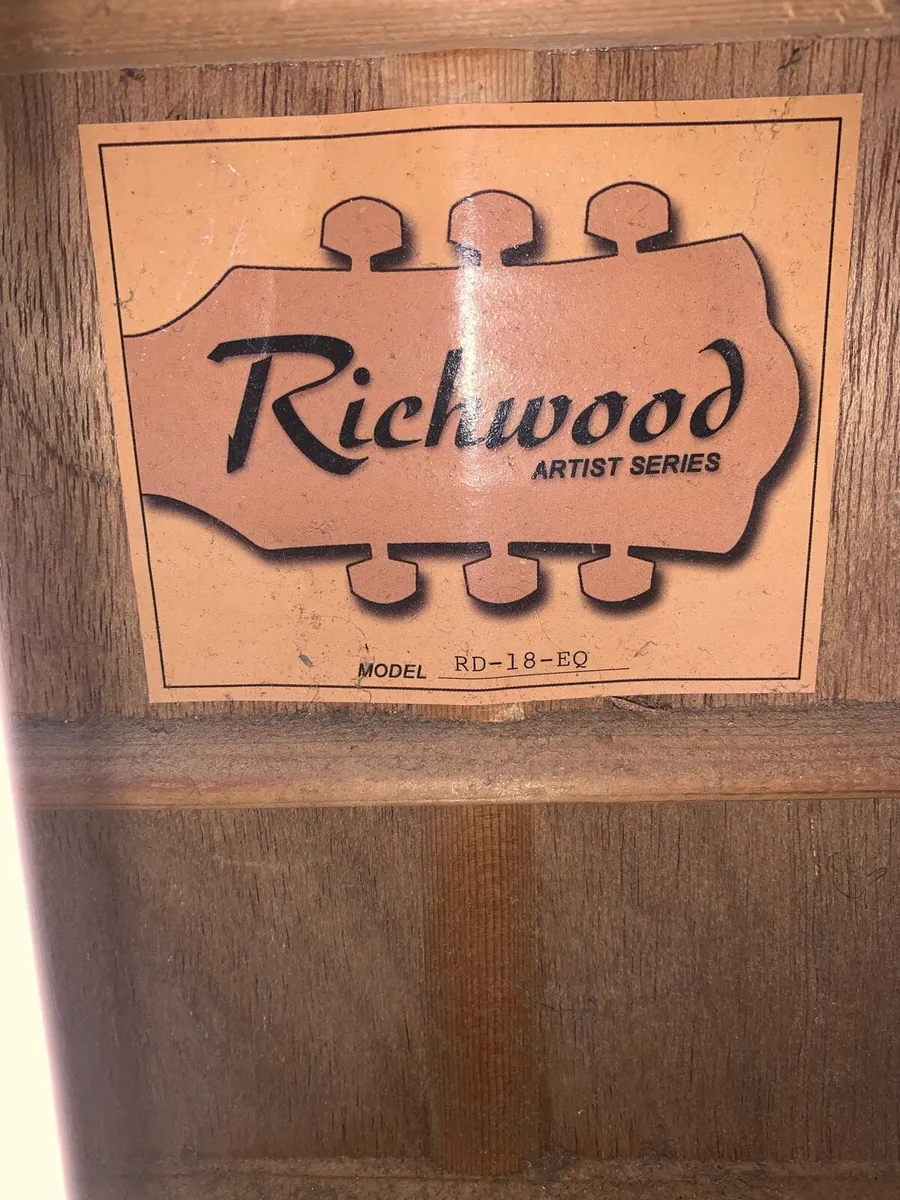 Richwood acoustic guitar (for parts or repair) - Image 4
