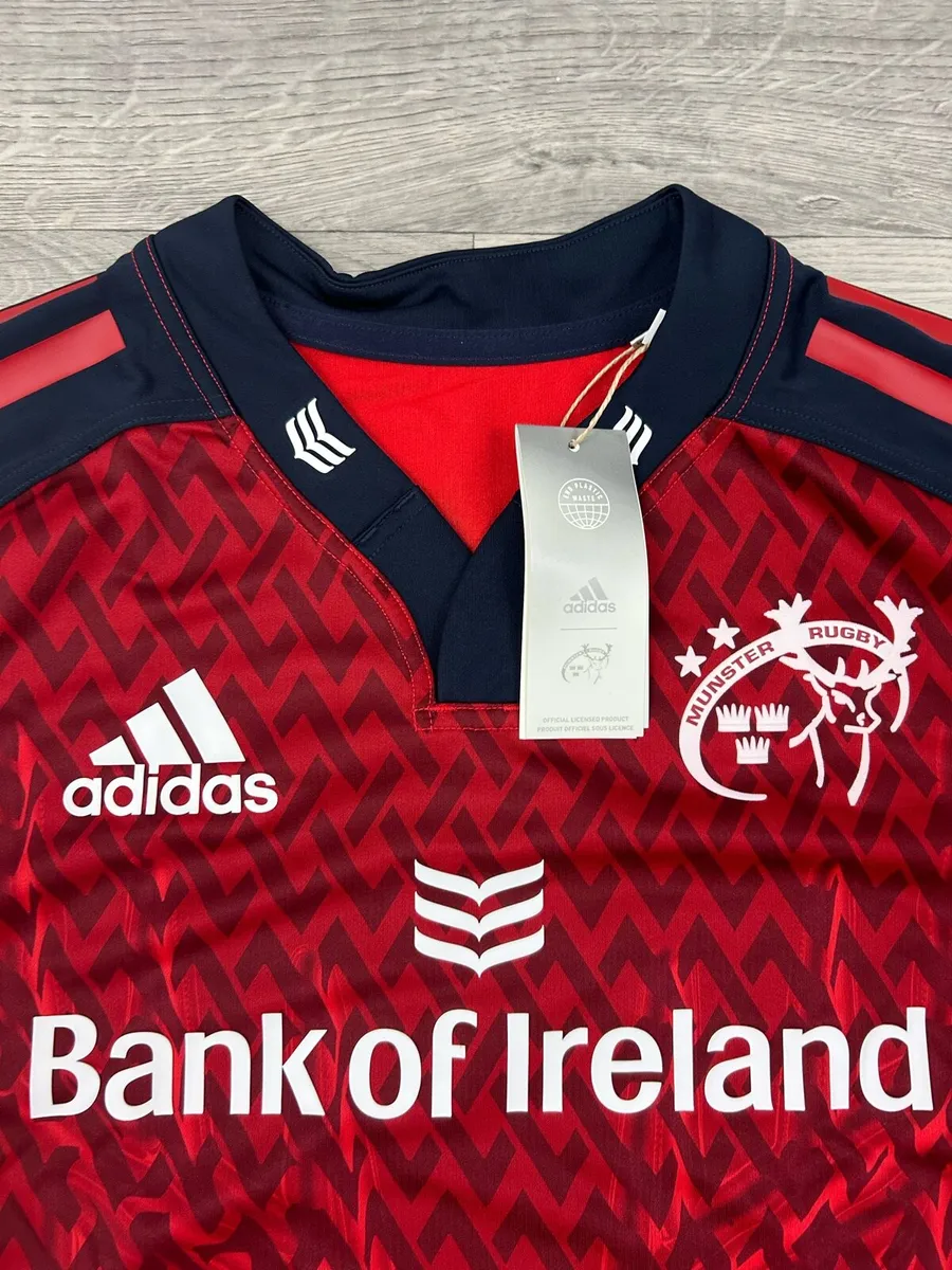 NEW Adidas Munster Rugby Player Issue Rugby Jersey - Image 3
