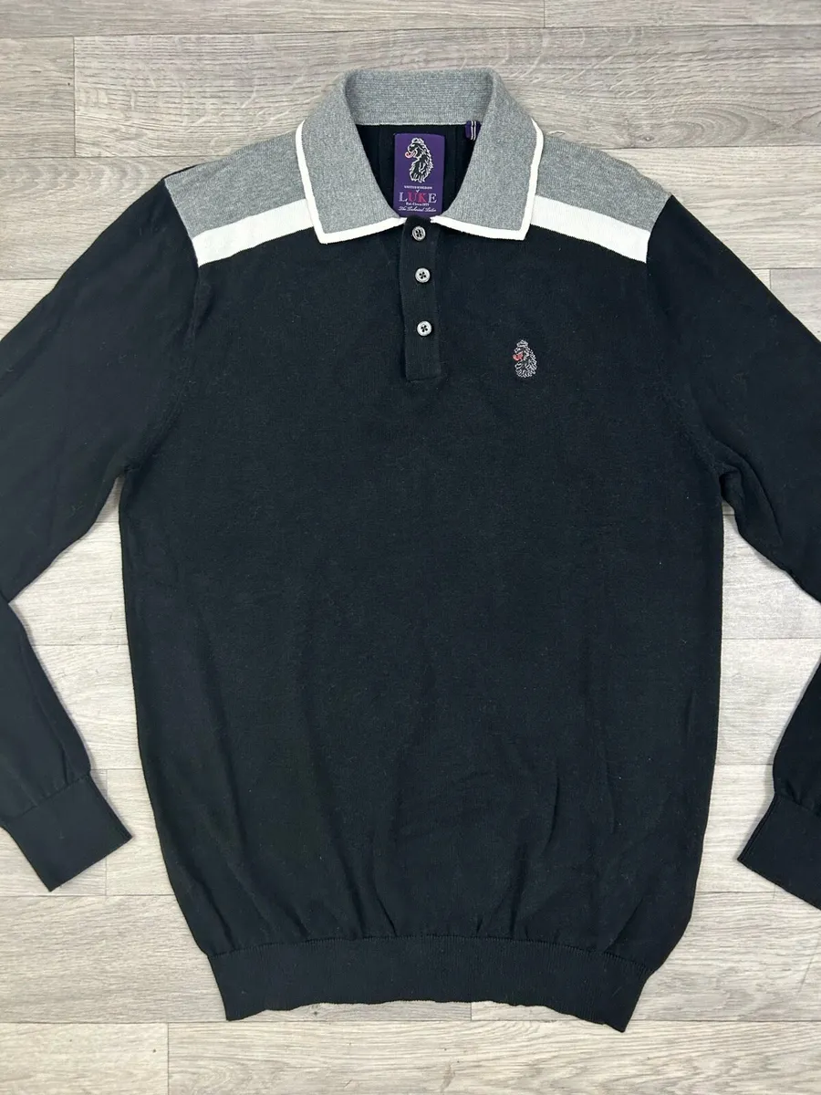 Luke 1977 London Polo Jumper Mens Medium - Image 2