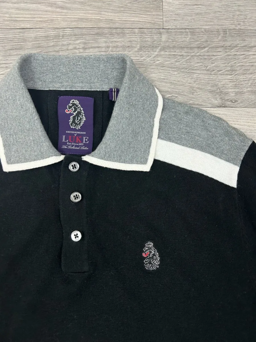 Luke 1977 London Polo Jumper Mens Medium - Image 3