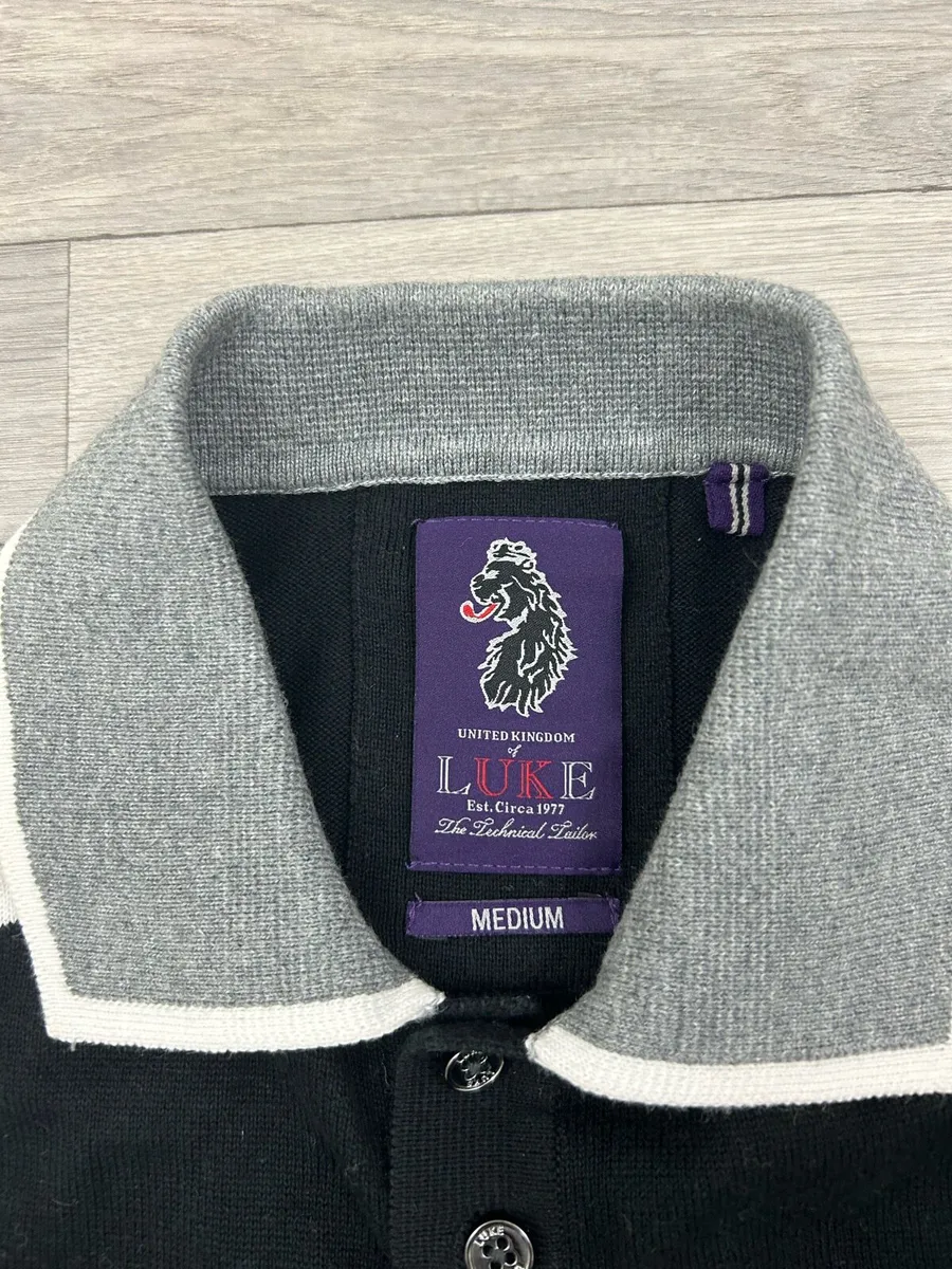 Luke 1977 London Polo Jumper Mens Medium - Image 4