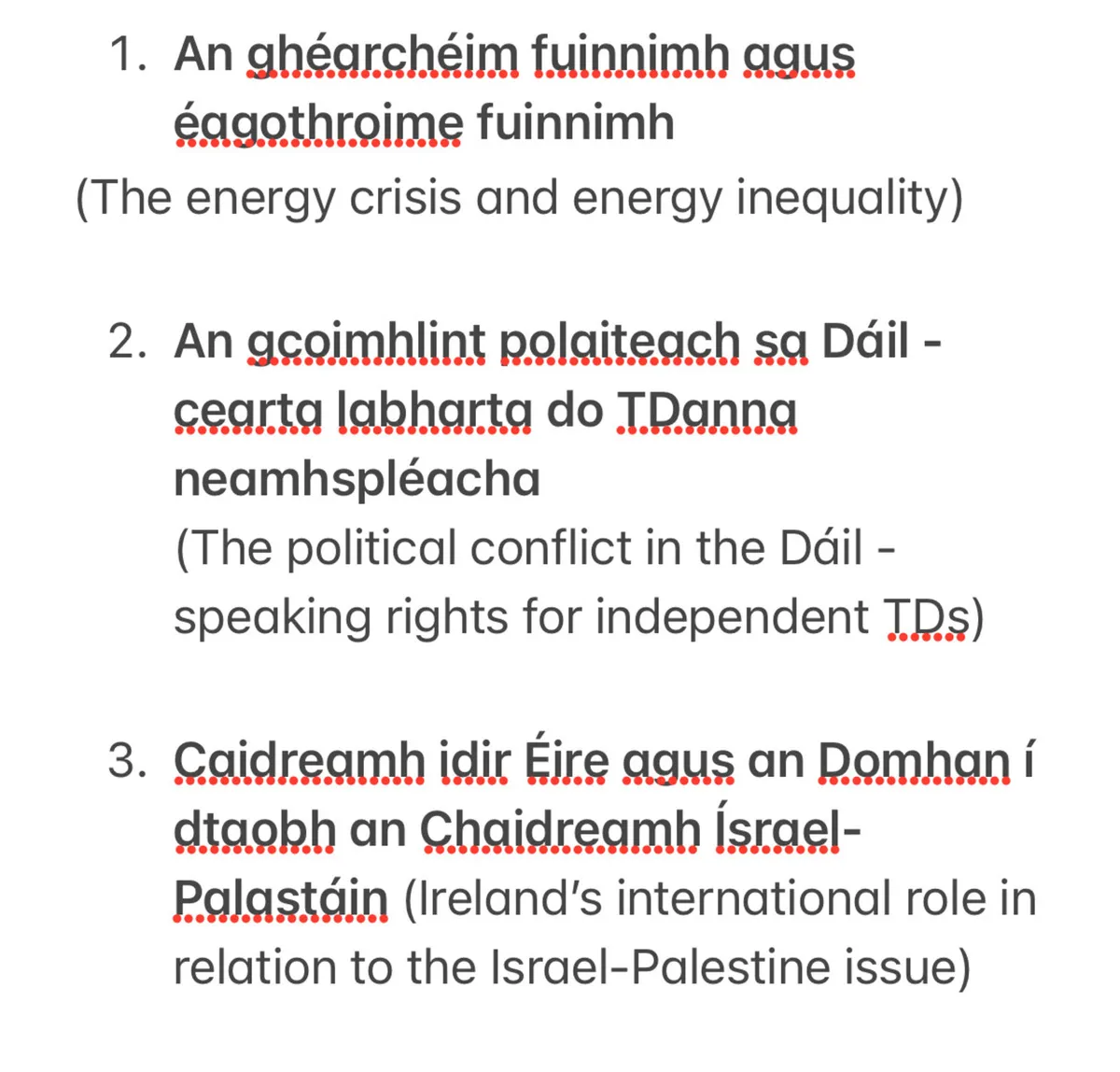Topical 2025/26 LC H1 Gaeilge Essays