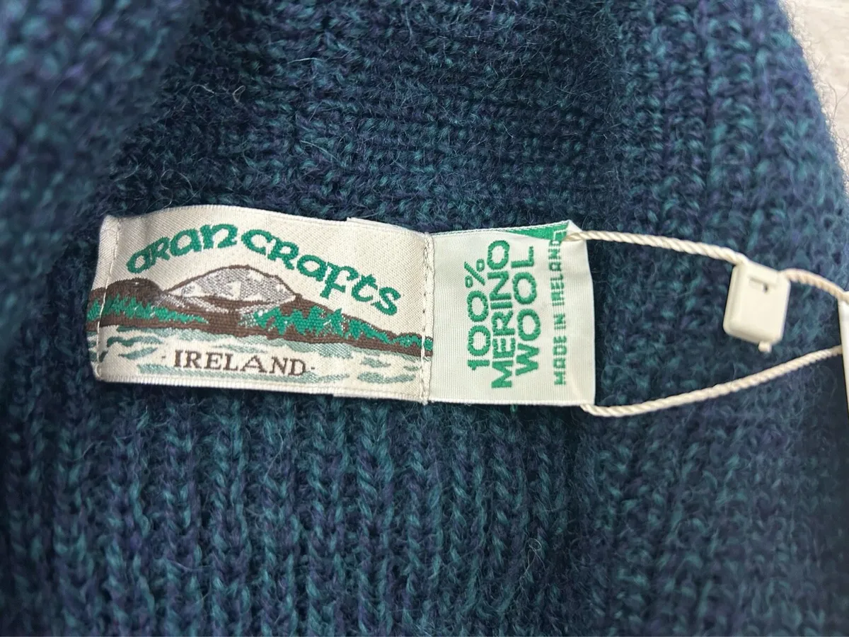 NEW Aran Crafts Merino Wool Cardigan Mens XL - Image 4