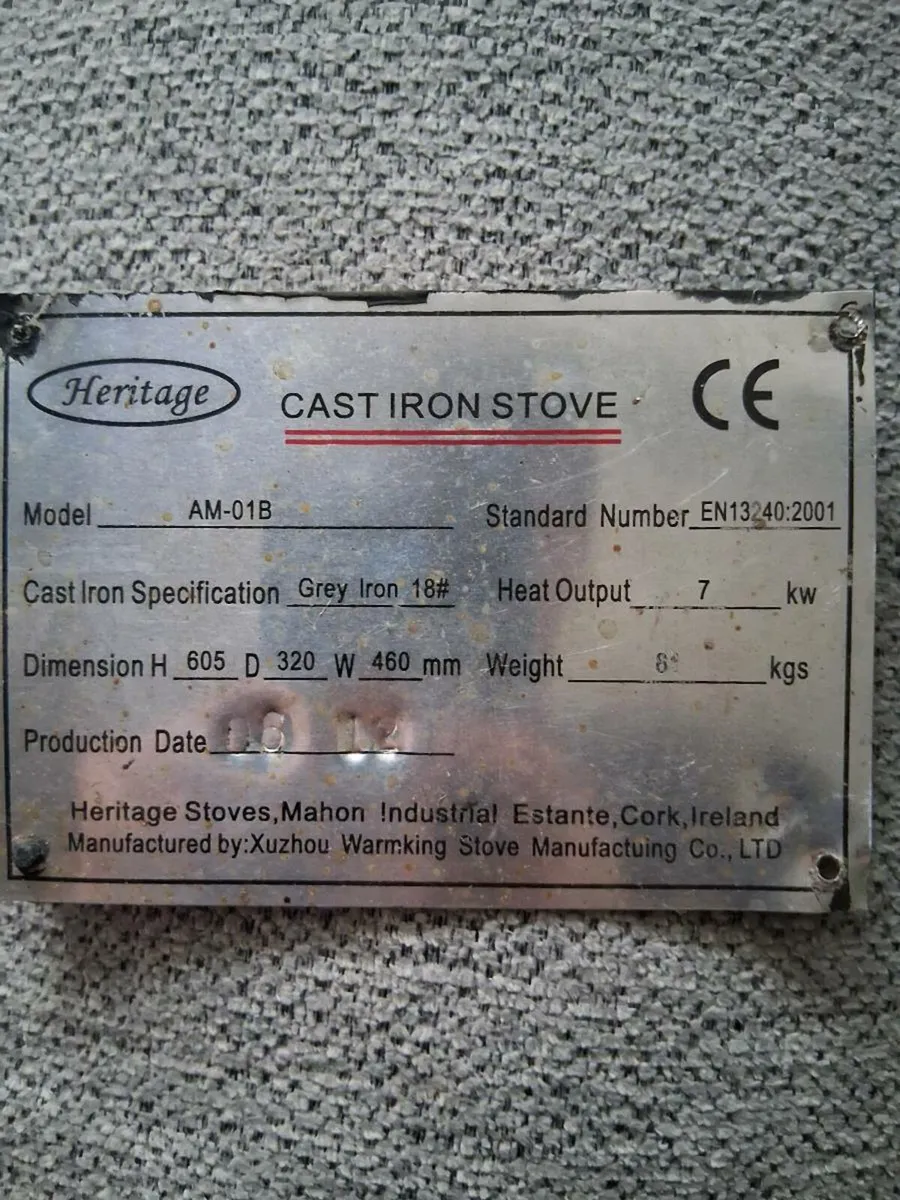 Heritage Stove 7kw - Image 3