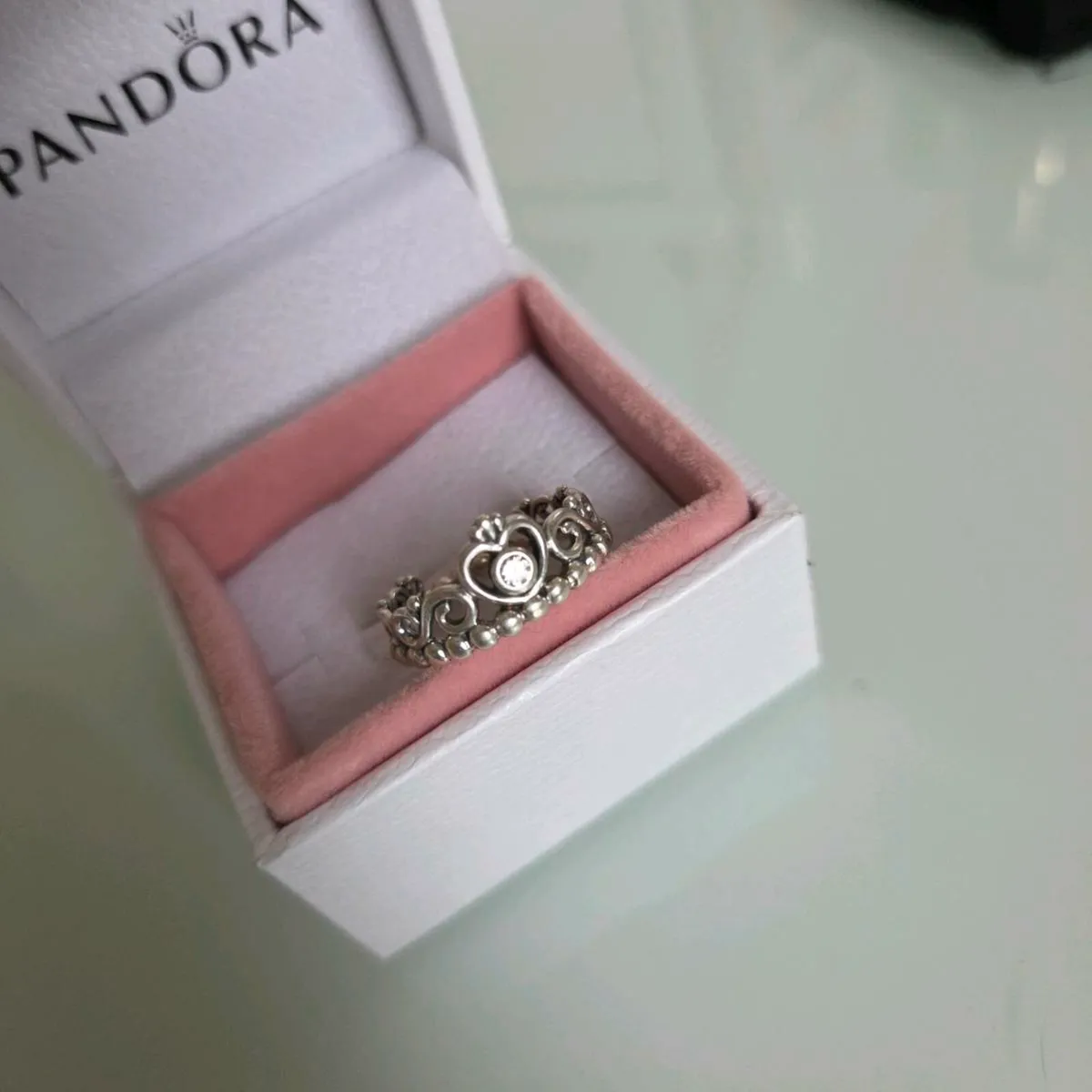 Genuine Pandora  Tiara  ring size 52 - Image 2