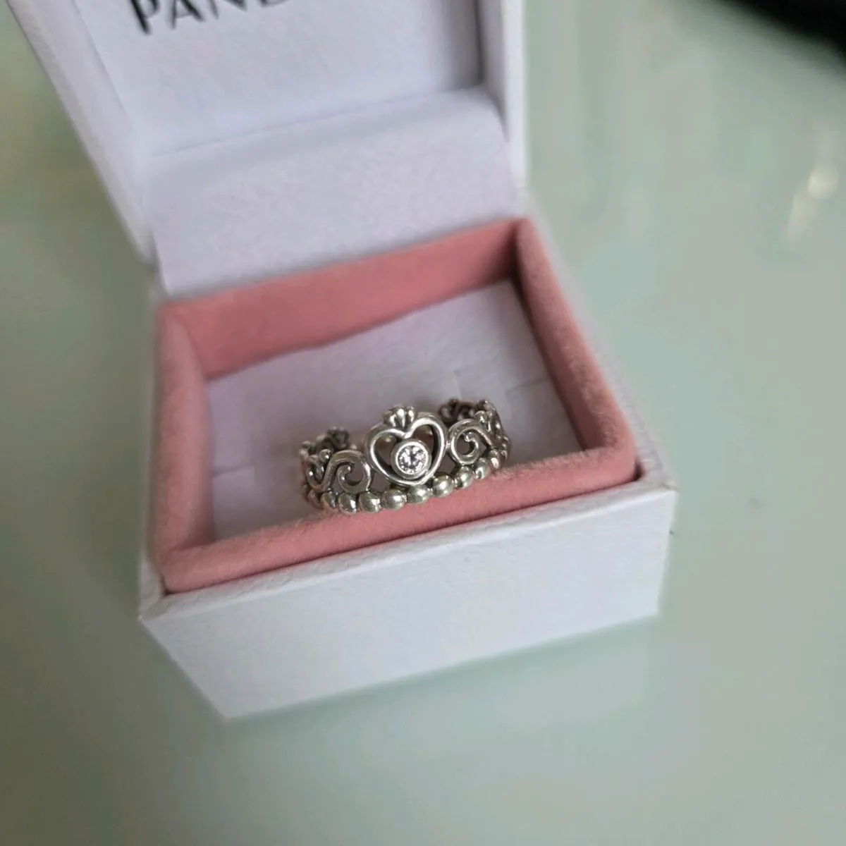 Genuine Pandora  Tiara  ring size 52 - Image 3