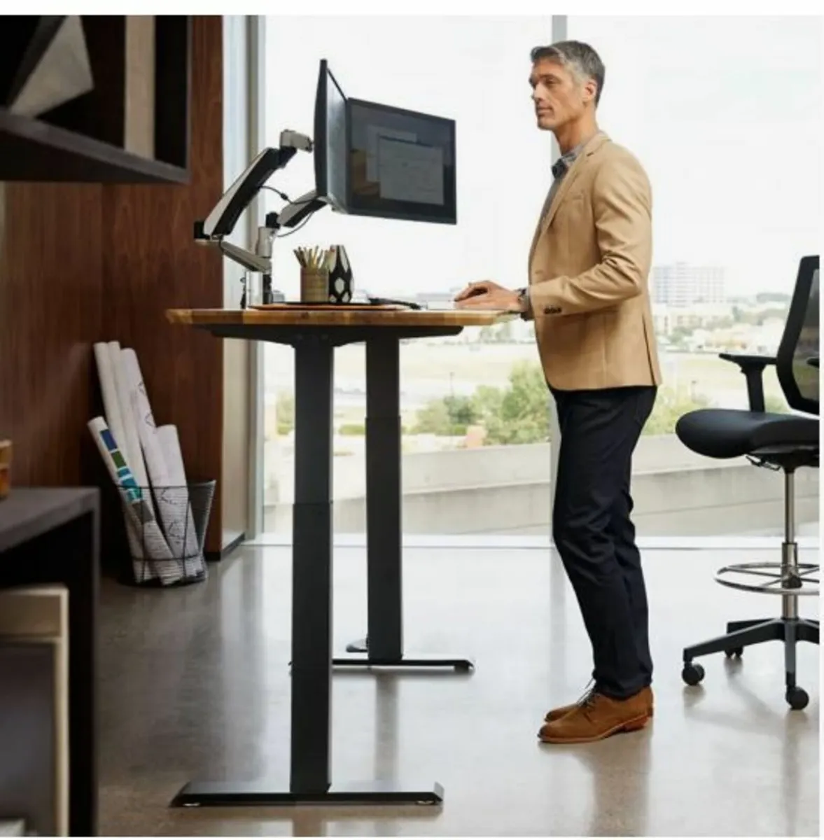 Electric Standing Desk Frame Adjustable - Image 4