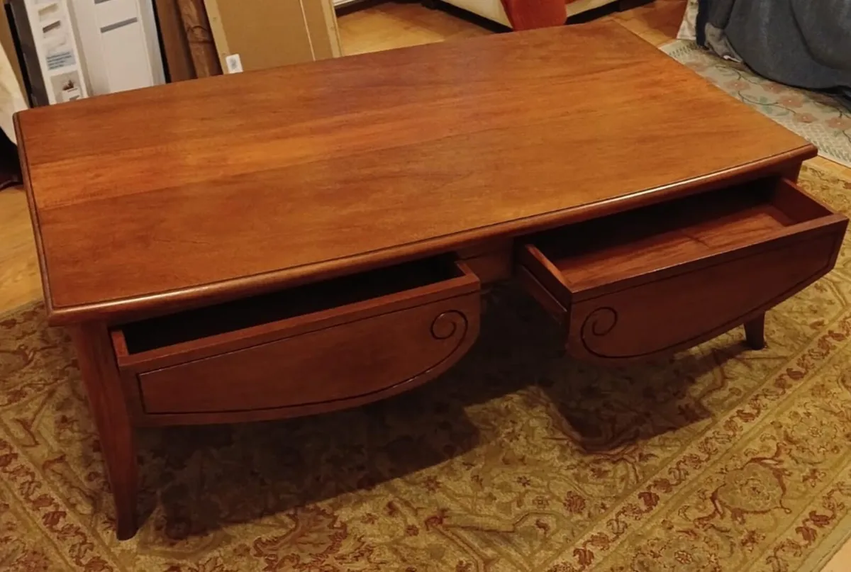 Solid Mahogany Coffee Table - Image 2