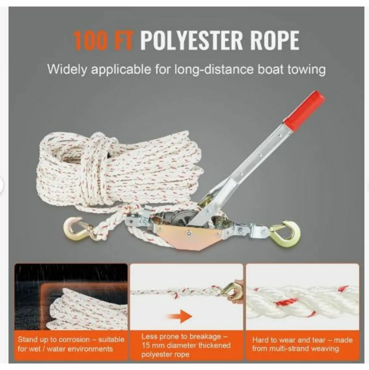 Rope Puller, 3/4 Ton (750 kg) Pulling Capacity - Image 2