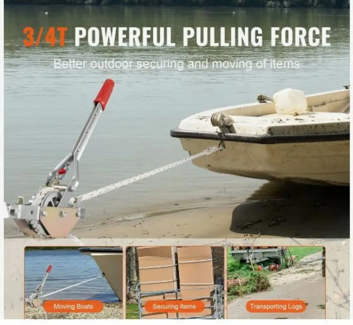 Rope Puller, 3/4 Ton (750 kg) Pulling Capacity - Image 3