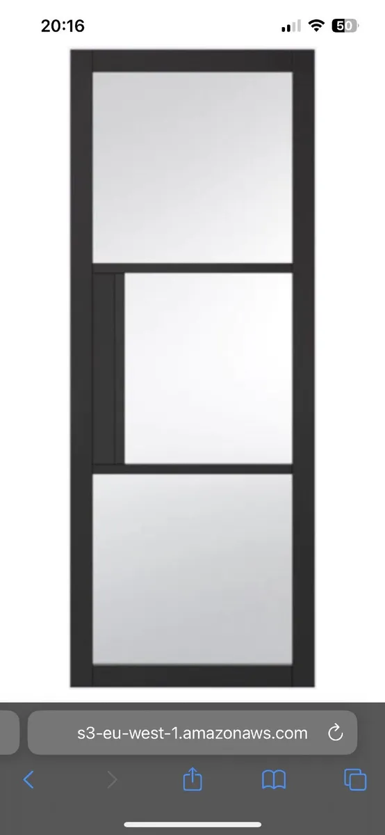 Berkeley 3 Panel Deluxe  Door- Clear Glass - Image 1