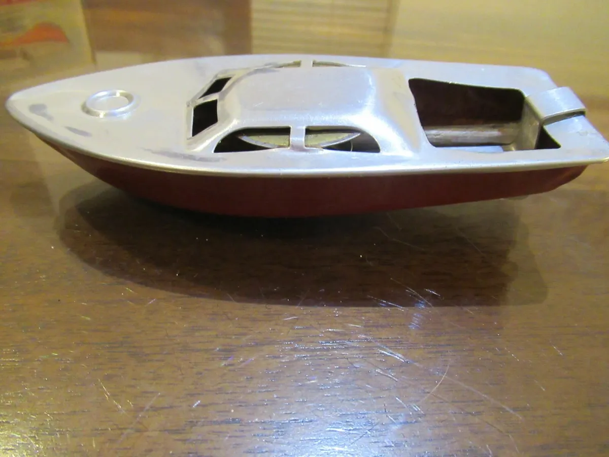 vintage RARE speed boat toy RETRO CHRISTMAS GIFT - Image 2