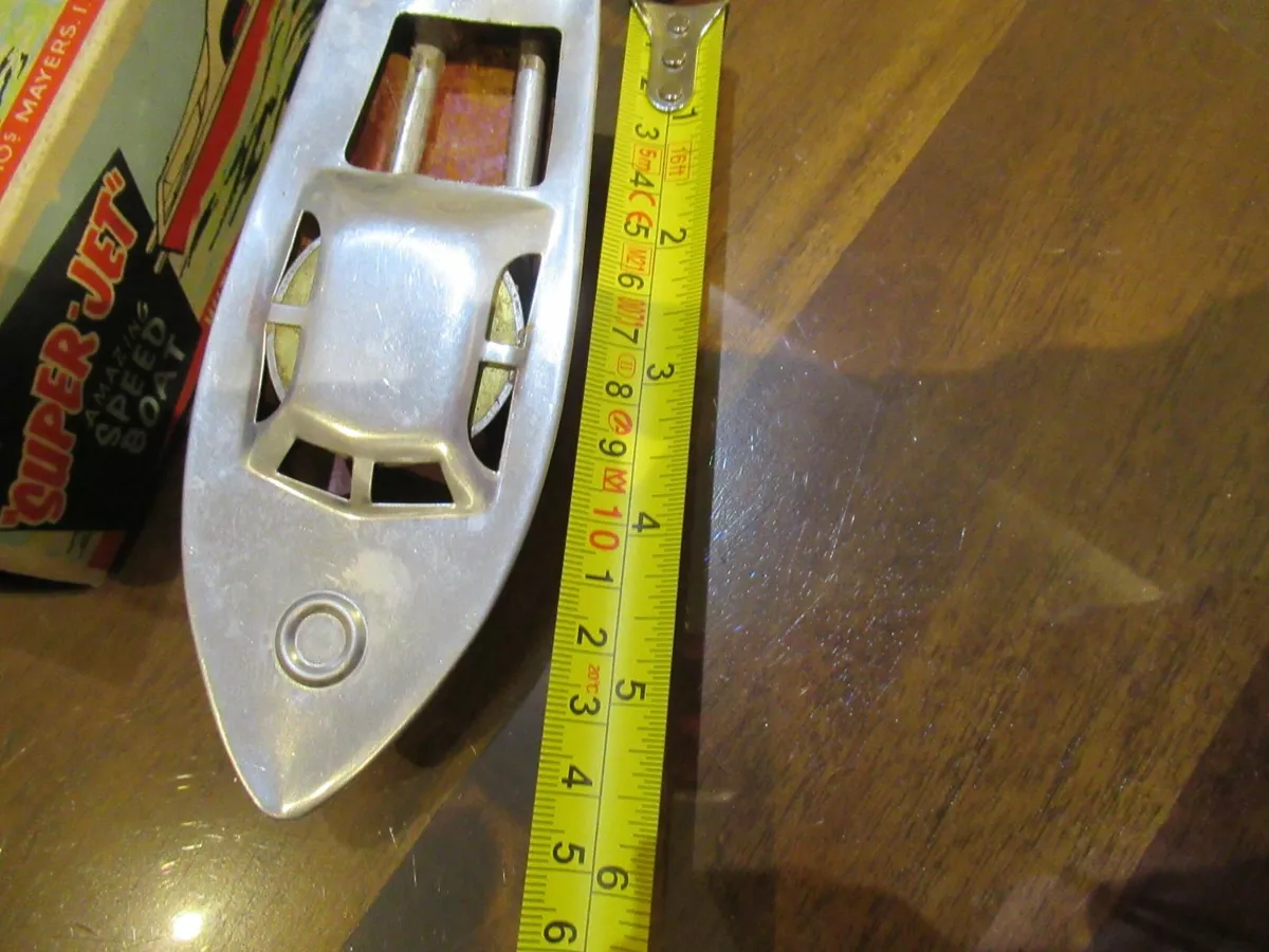 vintage RARE speed boat toy RETRO CHRISTMAS GIFT - Image 3