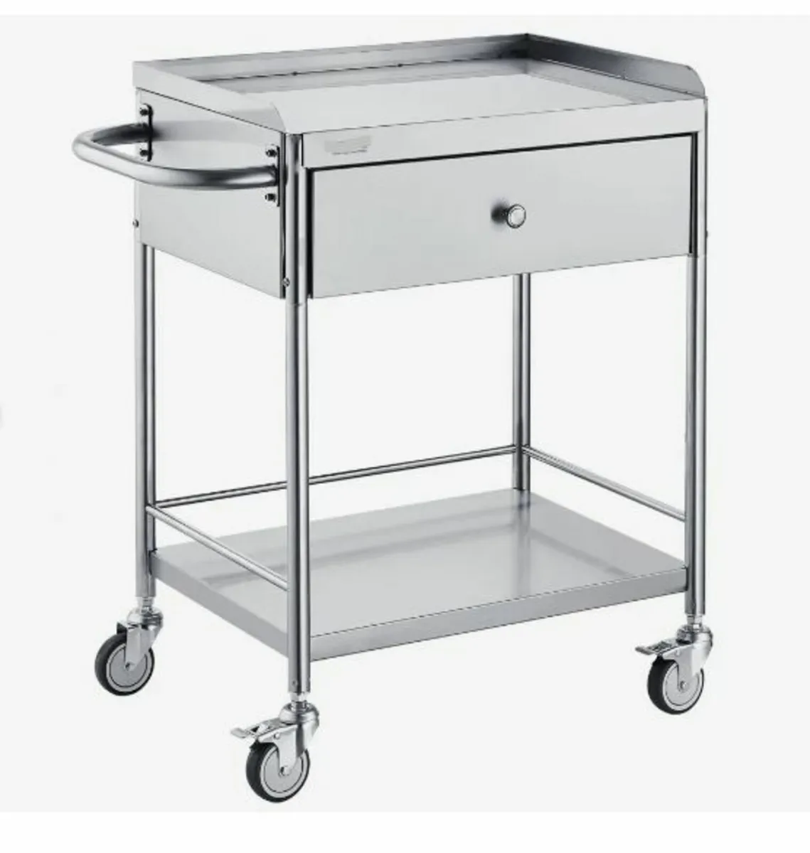 Medical Cart, 2 Layers Stainless Steel - Image 3
