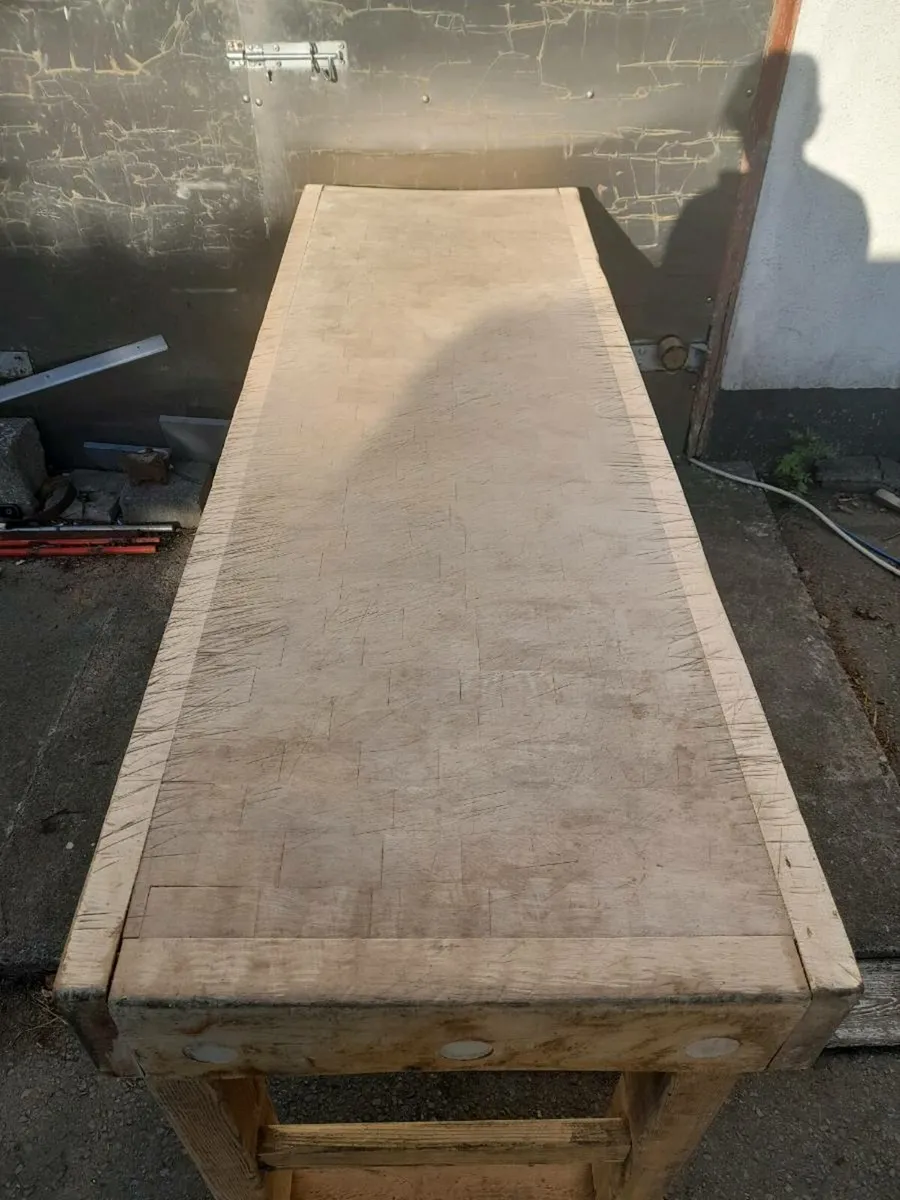 Butcher Block and Stand - Image 2