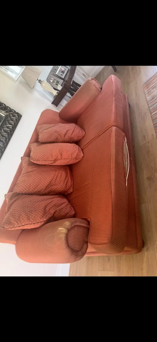 Couch, 2 Queen Anne Chairs, Footstool - Image 3