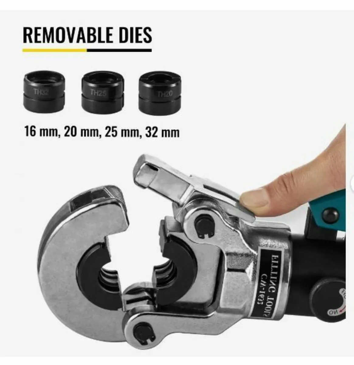 Hydraulic Pipe Crimper, - Image 1