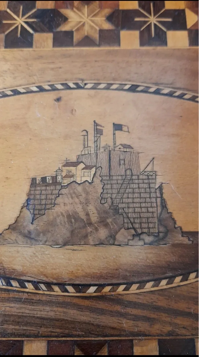 Antique Killarney wood box - Image 3
