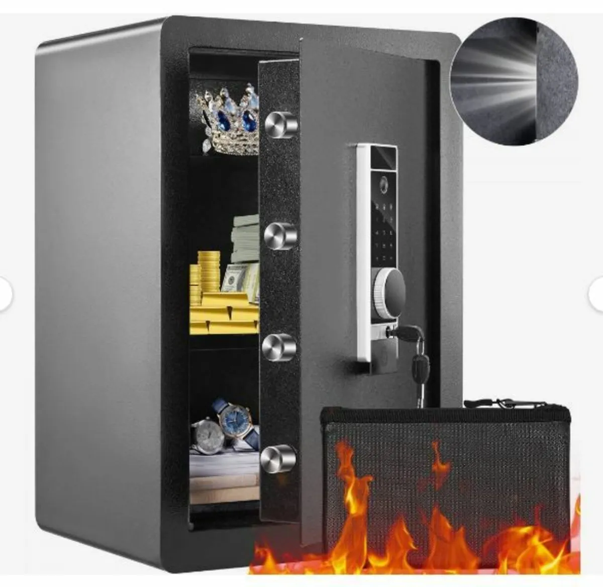 Safe, 62.1 L Home Safe, Steel Security - Image 4