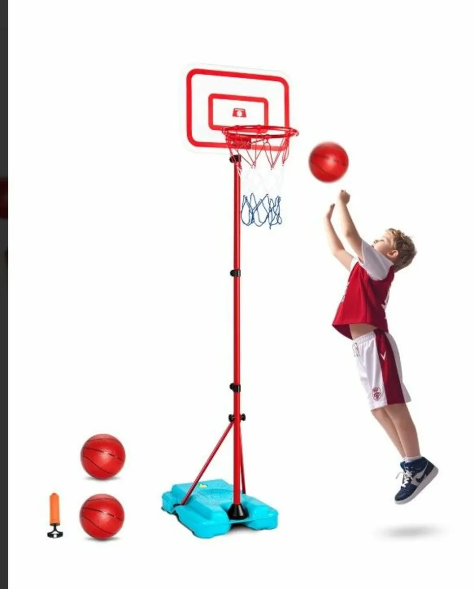 Kids Adjustable Basketball Hoop Indoor & Outdoor P - Image 1