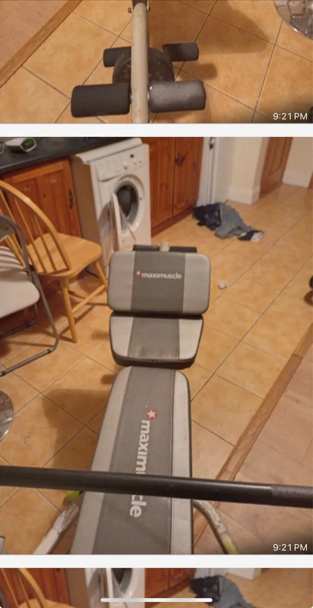 Weight bench and weights - Image 3