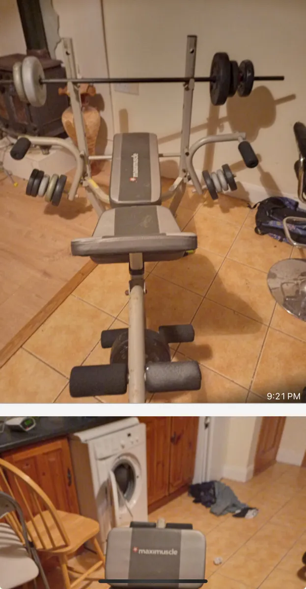 Weight bench and weights - Image 4
