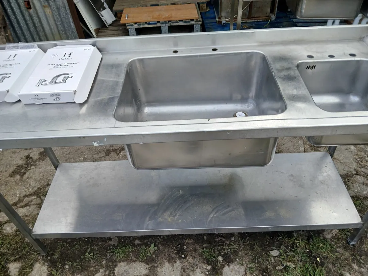 Staneless steel cabbinet double sink unit... - Image 4
