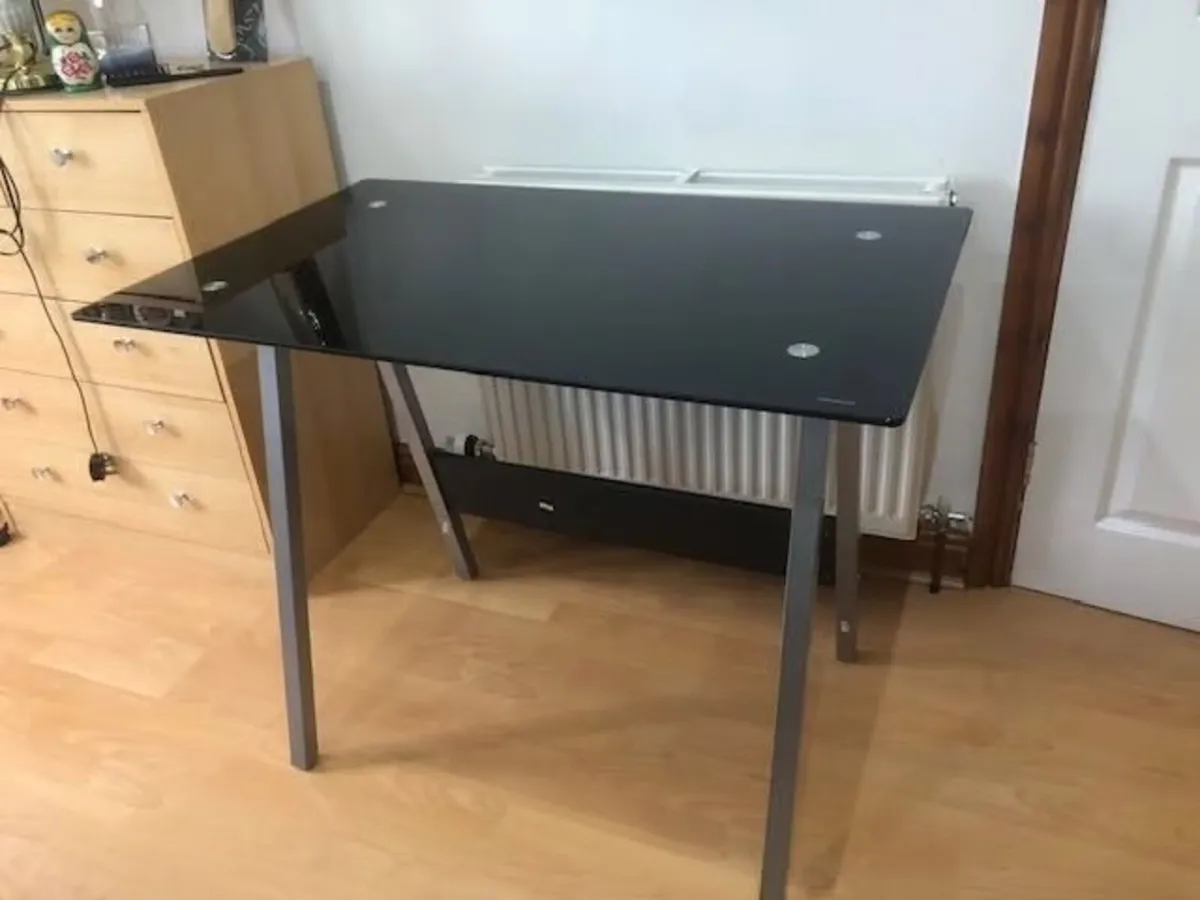 Glass desk