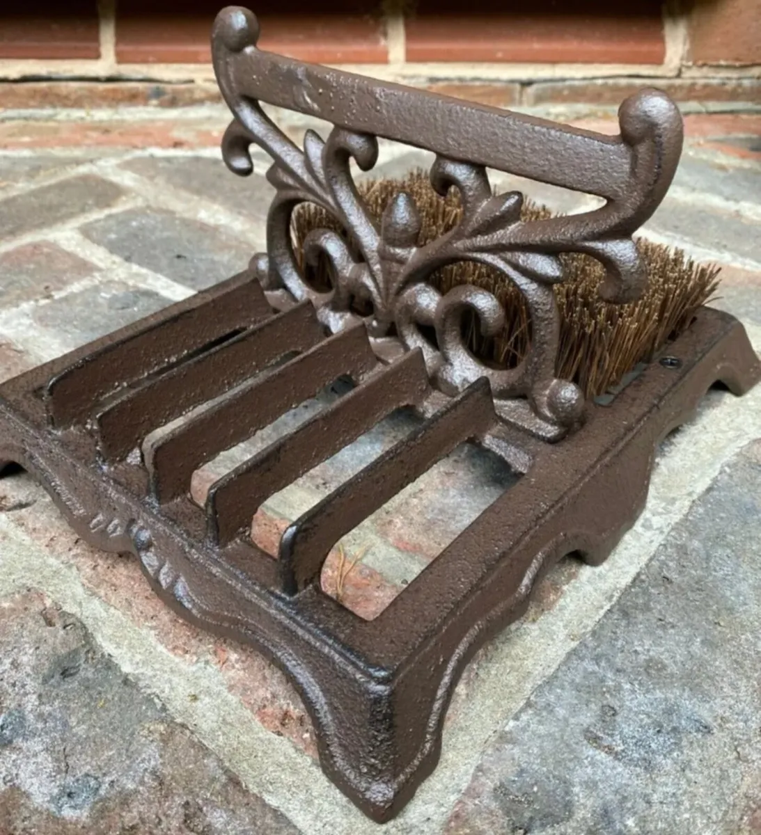 Vintage Style Cast Iron Boot Scraper Brush NEW - Image 1