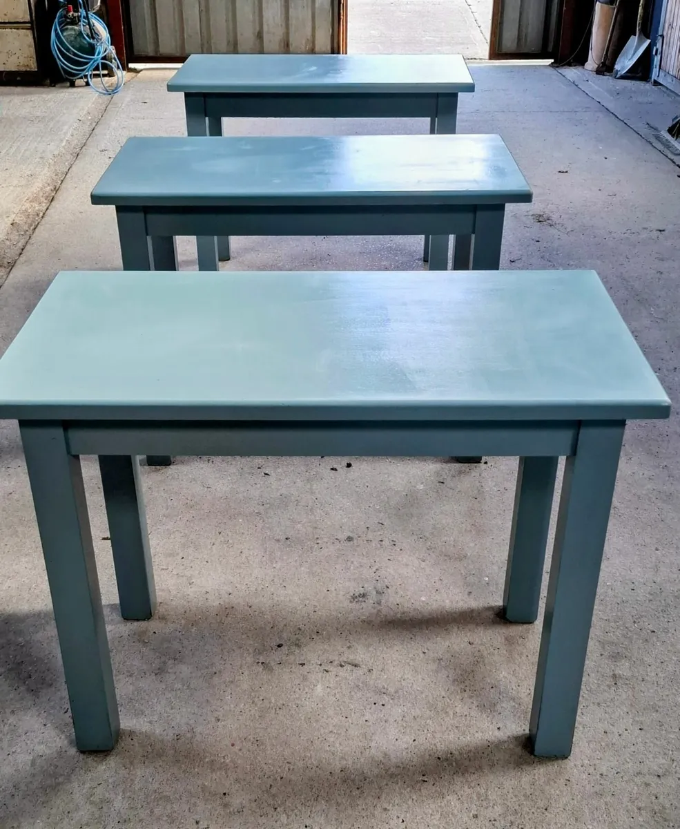2  Solid Wood  Tables. - Image 2
