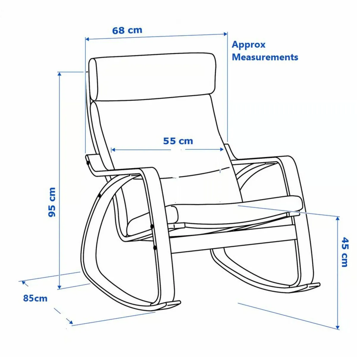Rocking armchair chair - Image 2