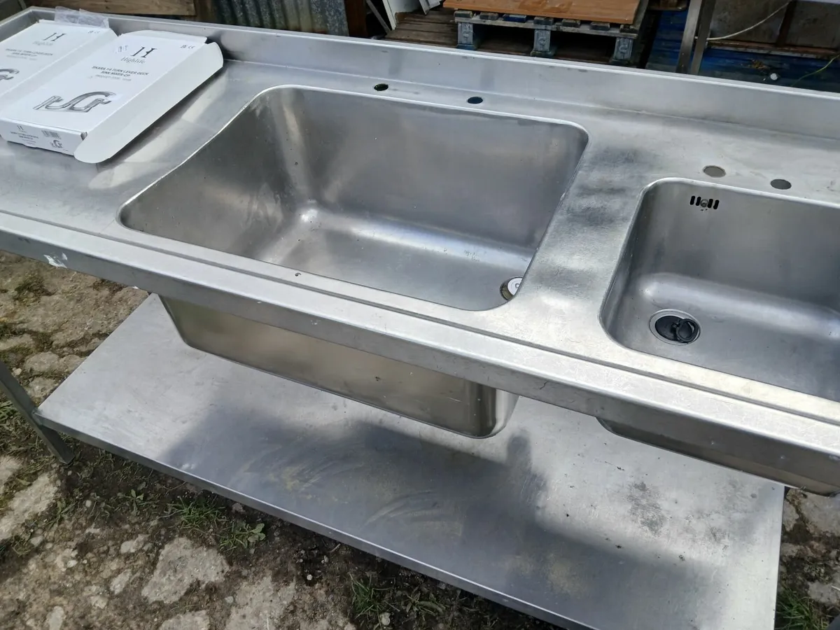 Staneless steel cabbinet double sink unit... - Image 3