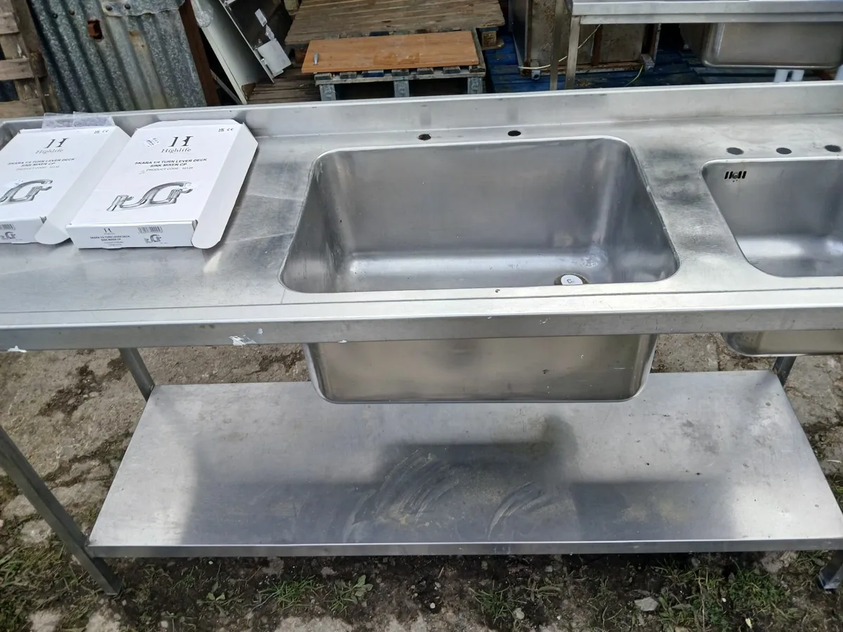 Staneless steel cabbinet double sink unit... - Image 4
