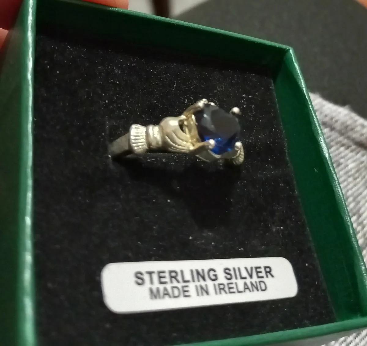 Blue Saphire Cladagh ring - Image 1