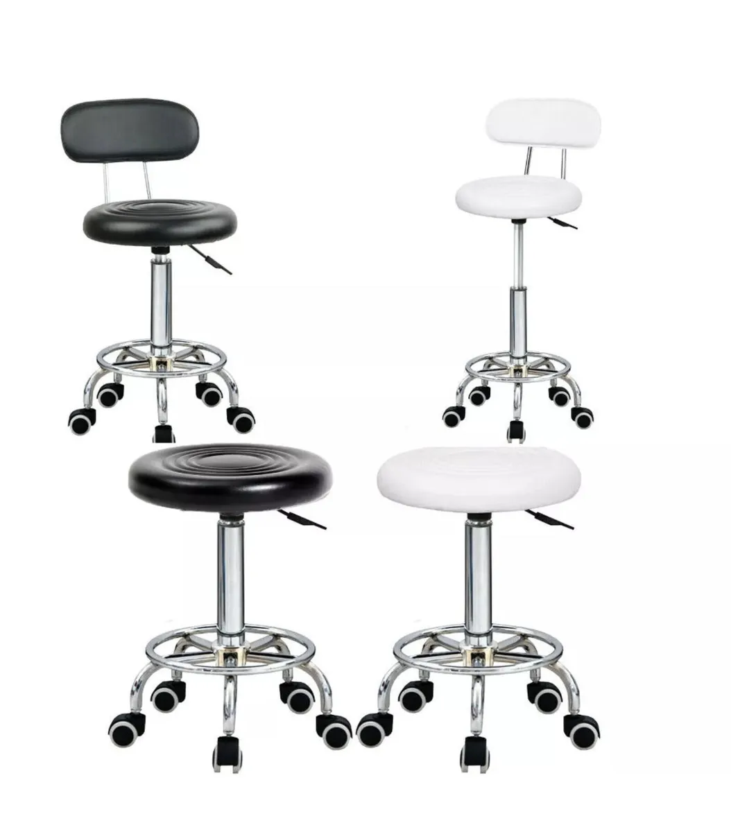 Salon Stool Adjustable Lift Swivel Chair - Image 2