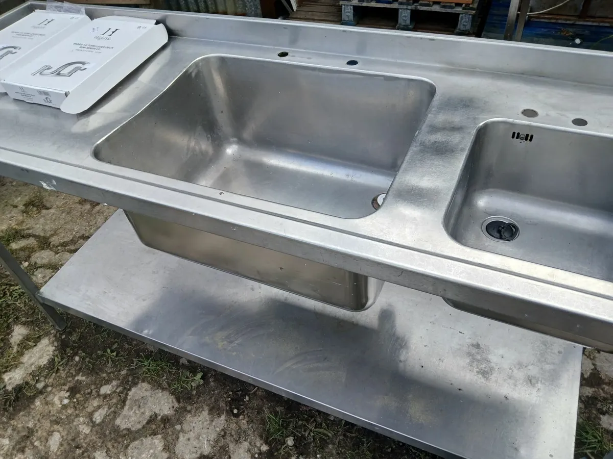 Staneless steel cabbinet double sink unit.... - Image 3