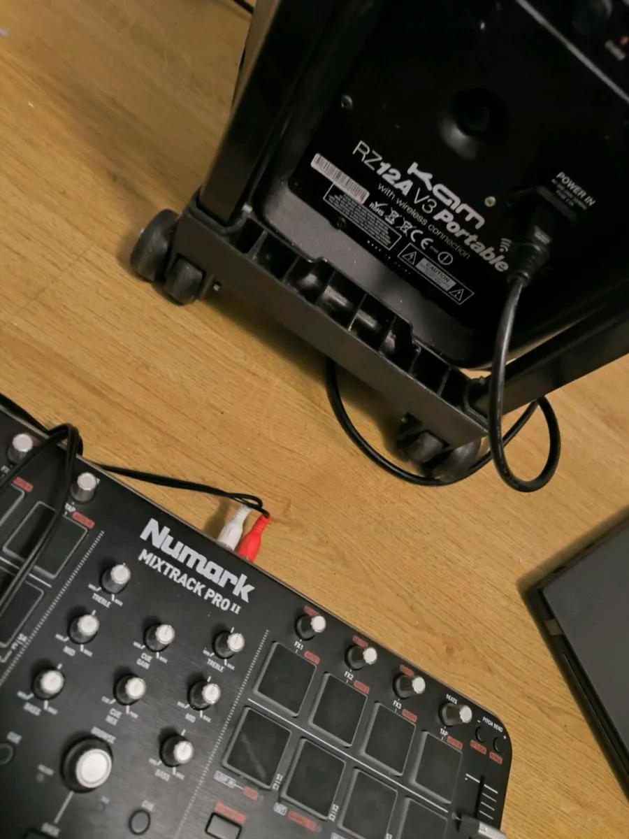 Laptop, DJ controller, and big Kam speaker - Image 4