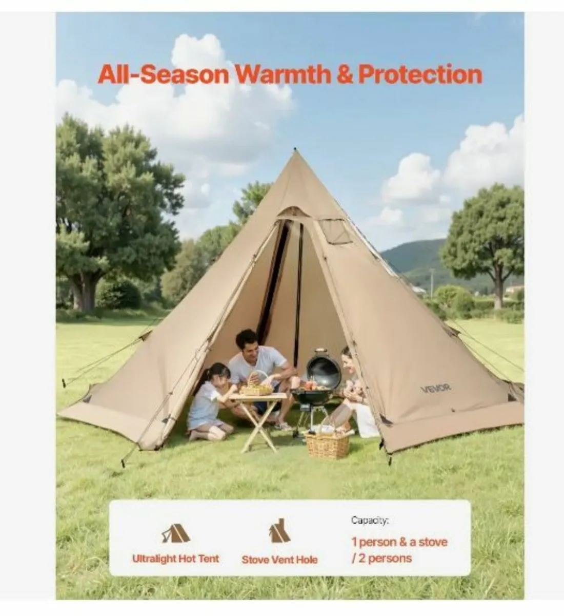 Hot Tent for 4-6 Persons - Image 2