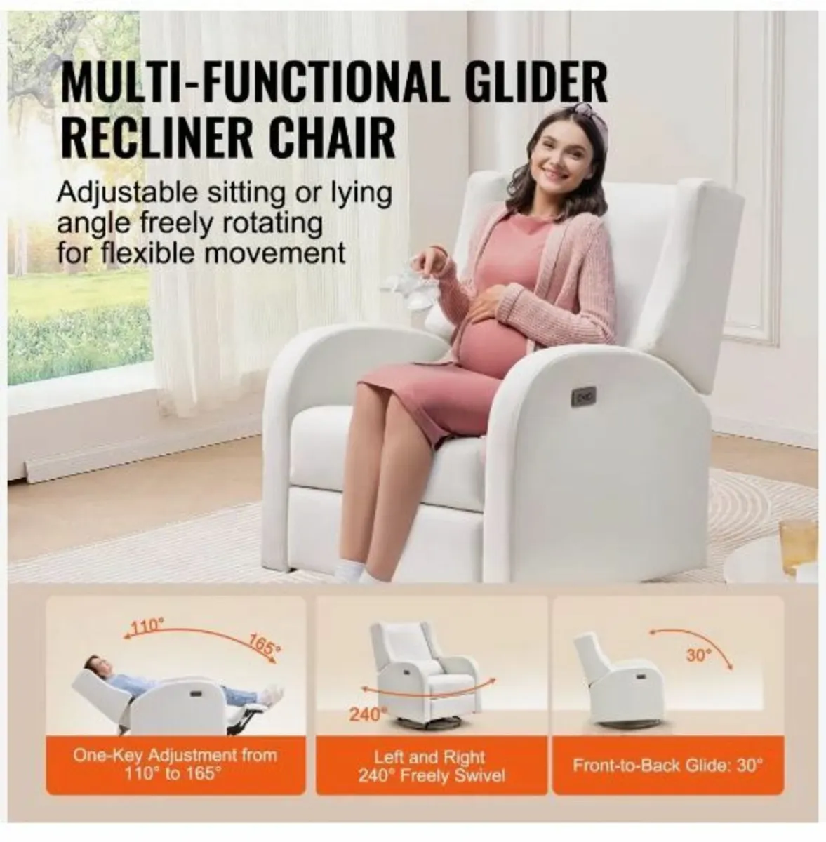 Electronic Power Recliner and Swivel Glider - Image 3
