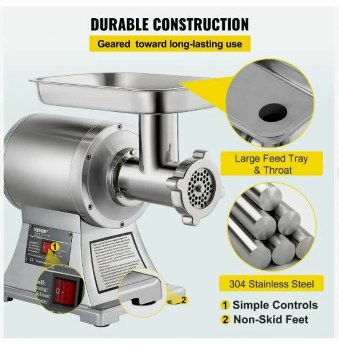 8500W Commercial Stainless Steel - Image 4