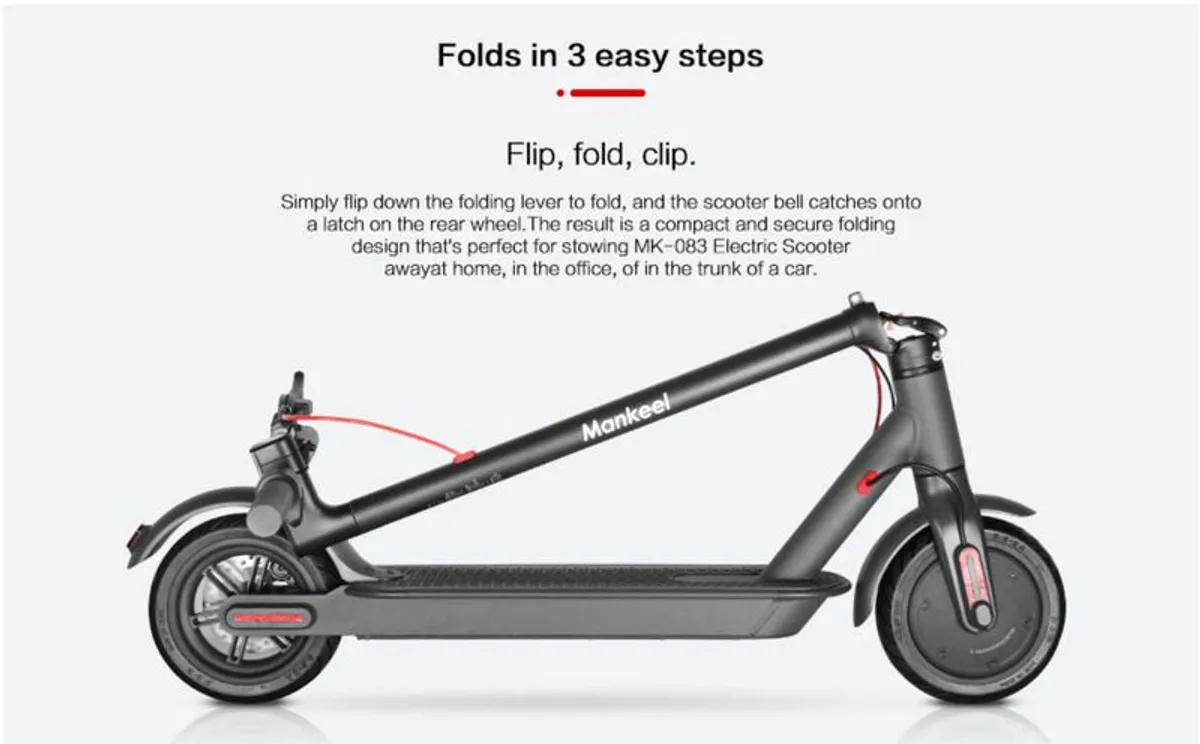 Mankeel MK083 Pro Electric Scooter with indicators - Image 3