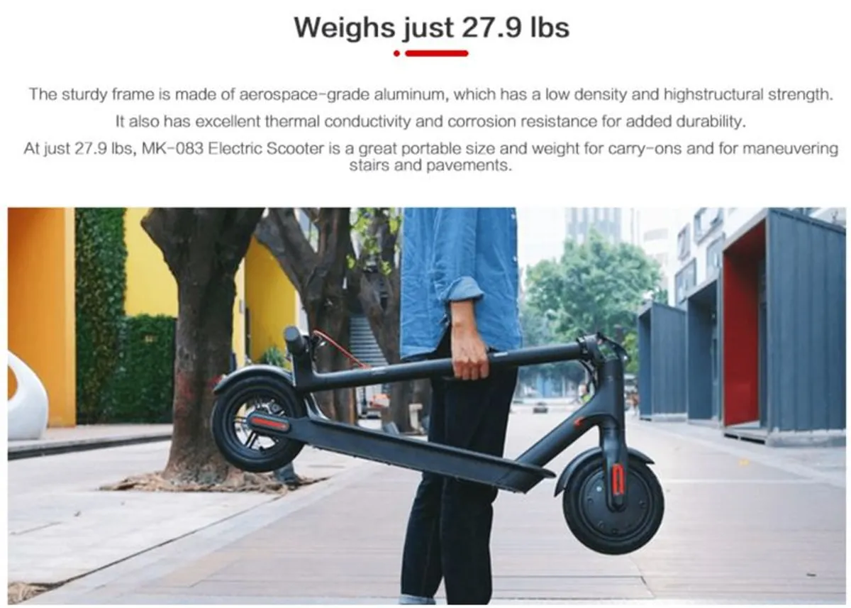 Mankeel MK083 Pro Electric Scooter with indicators - Image 4
