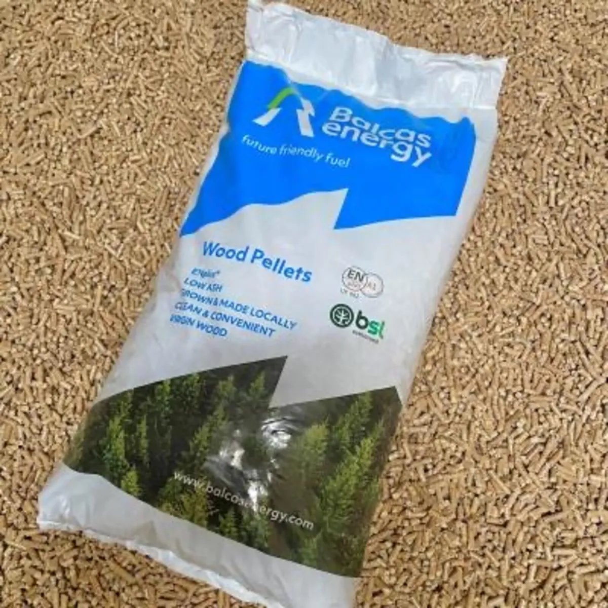 Balcas Wood Pellets 10kg bags Delivered Anywhere - Image 1