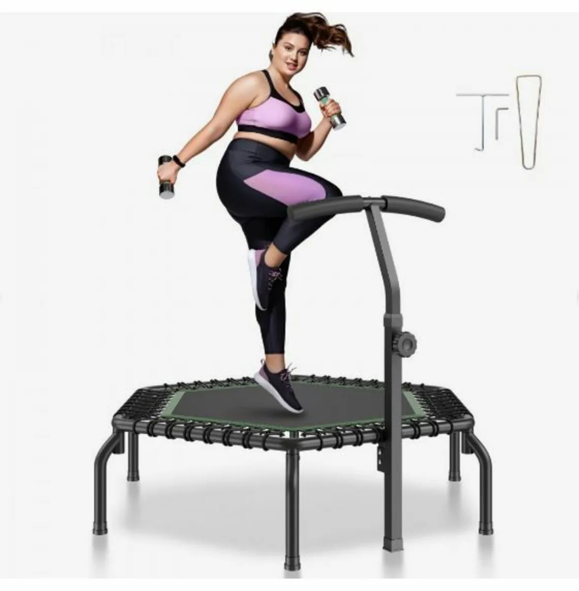 Mini Trampoline, 54.5 Inch Fitness - Image 2