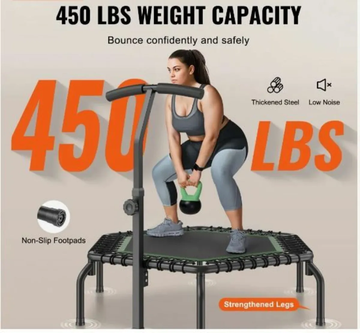 Mini Trampoline, 54.5 Inch Fitness - Image 4
